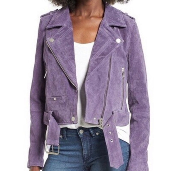 Blank NYC Jackets & Blazers - Blank NYC purple haze suede jacket size Large